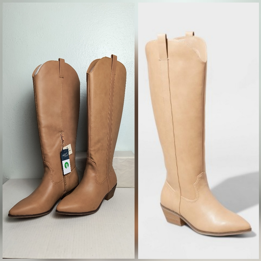 Universal Thread Tan Over the Knee Boots